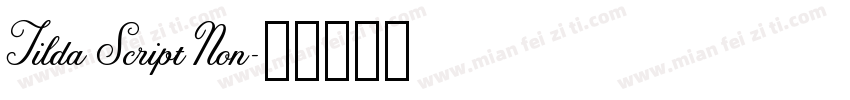 Tilda Script Non字体转换
